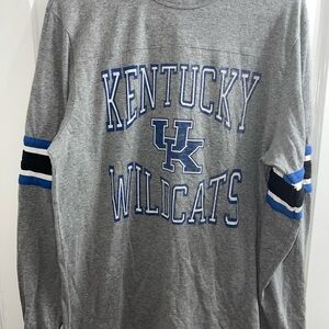 ’47 Brand Kentucky Wildcats Long Sleeve Tee Gray Men’s M NCAA UK Logo